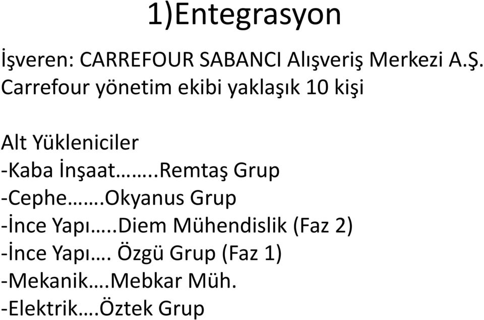 İnşaat..Remtaş Grup -Cephe.Okyanus Grup -İnce Yapı.