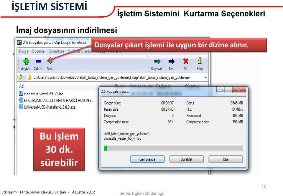 çıkart işlemi ile uygun