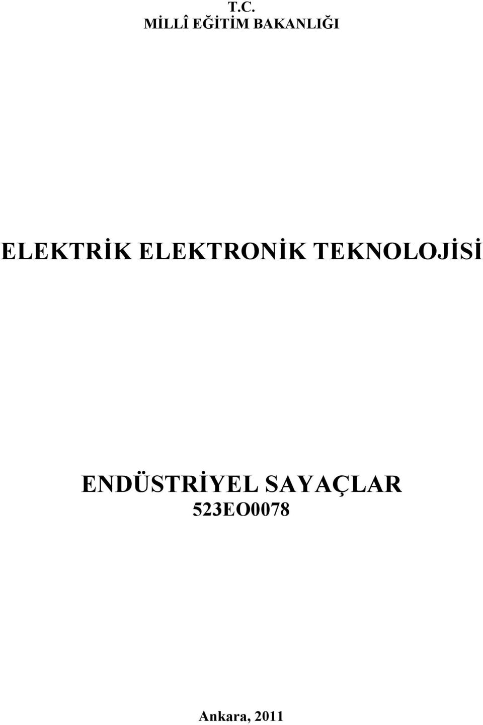 ELEKTRONİK TEKNOLOJİSİ