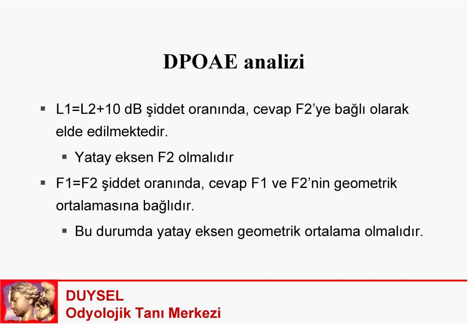 Yatay eksen F2 olmalıdır F1=F2 şiddet oranında, cevap F1 ve