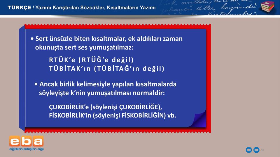 birlik kelimesiyle yapılan kısaltmalarda söyleyişte k nin yumuşatılması normaldir: