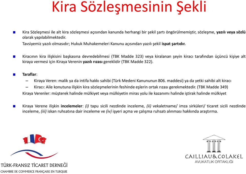 Avukatlık bürosu alt kira sözleşmesİ