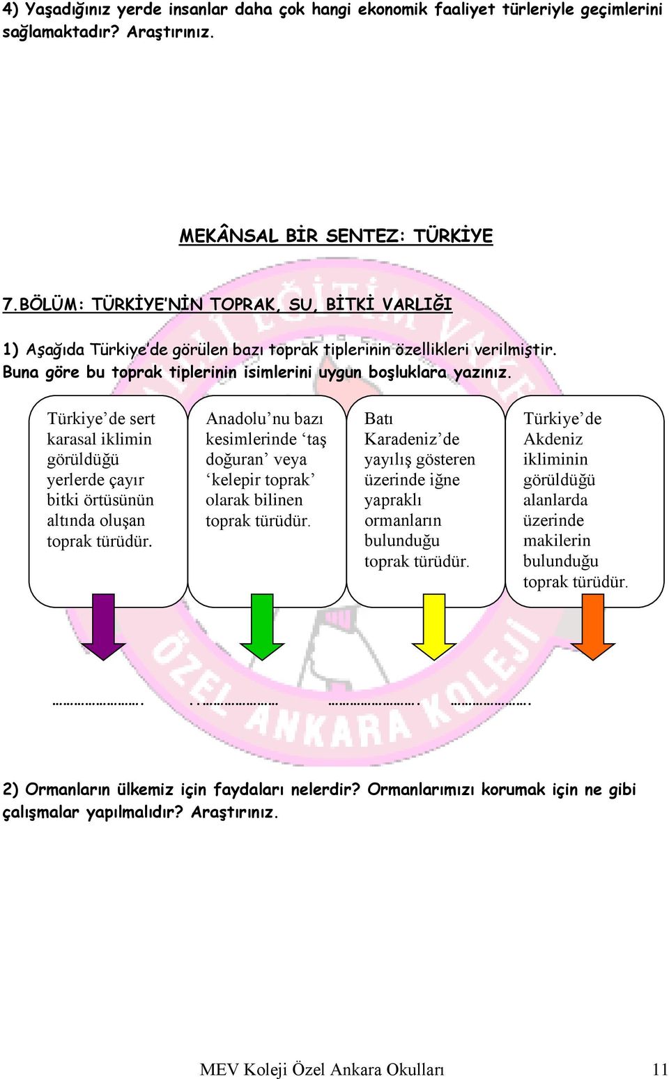 Türkiye de sert karasal iklimin görüldüğü yerlerde çayır bitki örtüsünün altında oluşan toprak türüdür. Anadolu nu bazı kesimlerinde taş doğuran veya kelepir toprak olarak bilinen toprak türüdür.