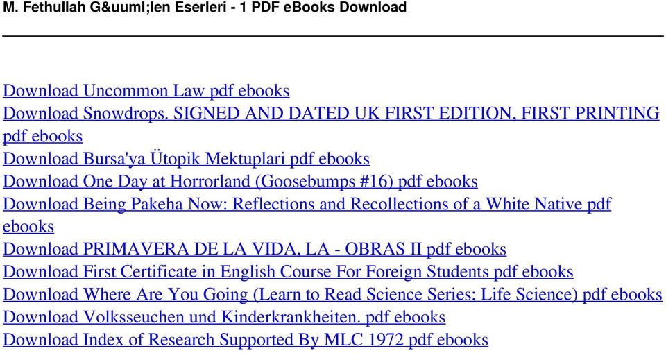 Being Pakeha Now: Reflections and Recollections of a White Native pdf ebooks Download PRIMAVERA DE LA VIDA, LA - OBRAS II pdf ebooks Download First Certificate in English Course
