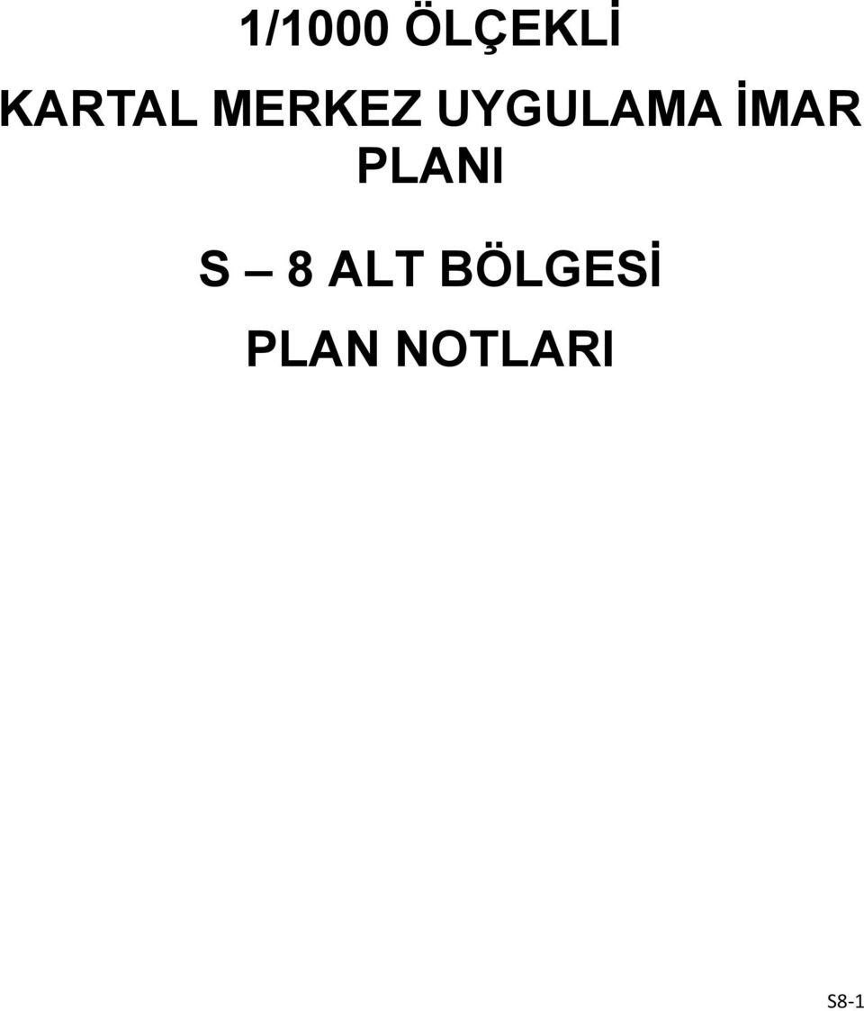 UYGULAMA İMAR PLANI