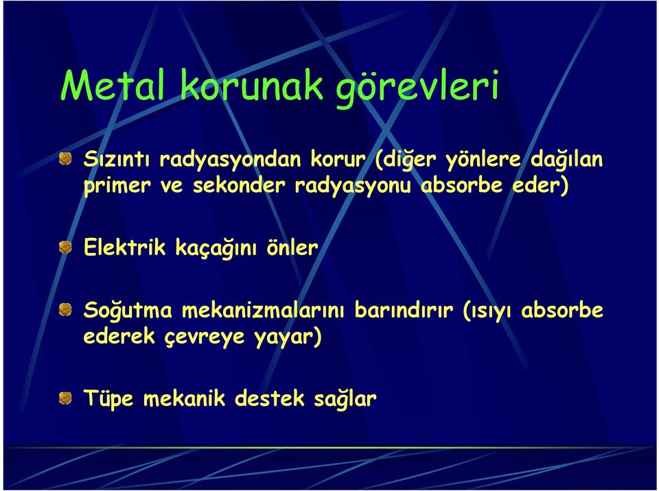 Elektrik kaçağını önler Soğutma mekanizmalarını barındırır