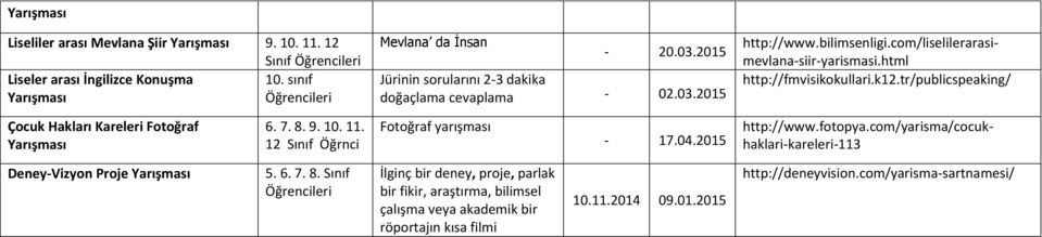 tr/publicspeaking/ Çocuk Hakları Kareleri Fotoğraf 12 Sınıf Öğrnci Fotoğraf yarışması 17.04. http://www.fotopya.