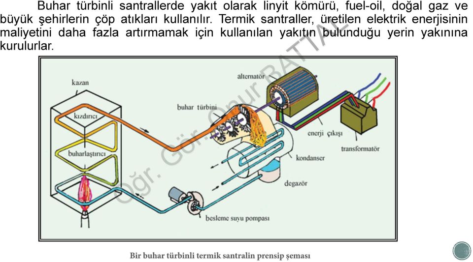 Termik santraller, üretilen elektrik enerjisinin maliyetini daha