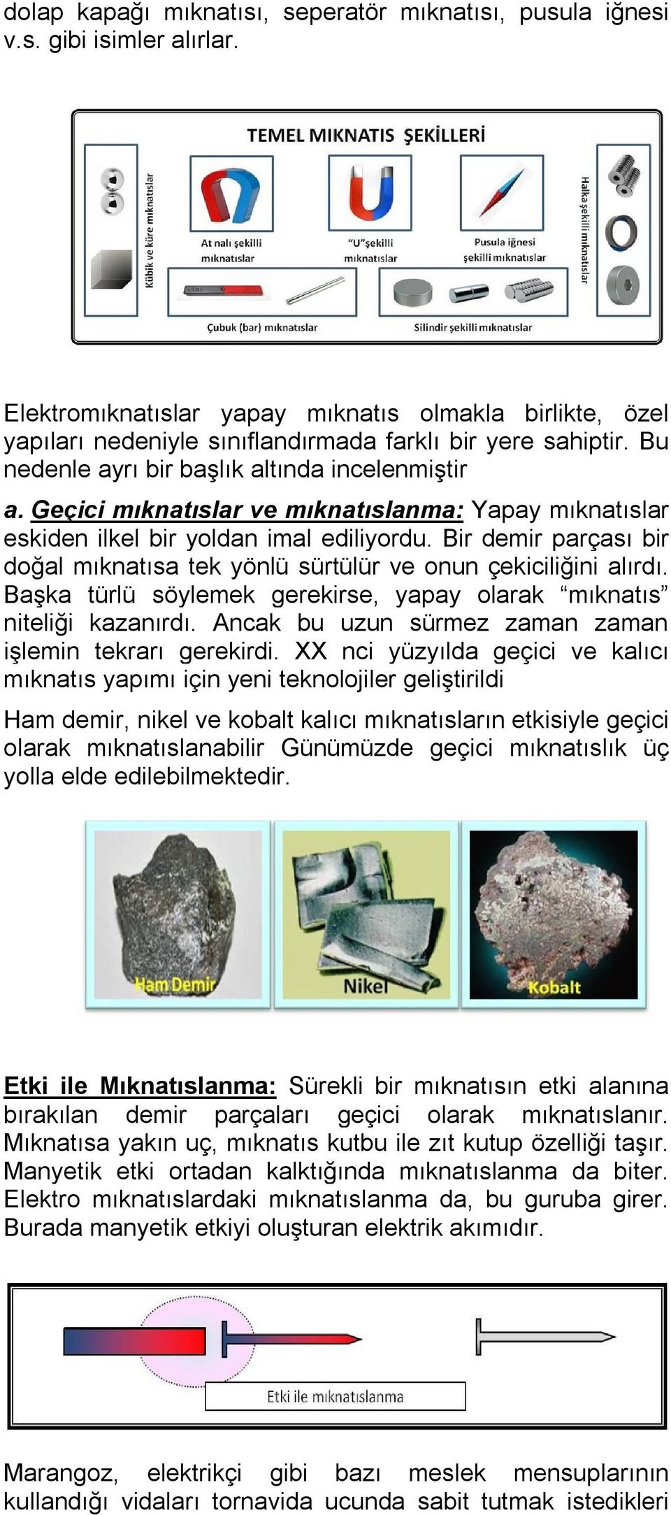 Mıknatıs ve Özellikleri: - PDF Free Download