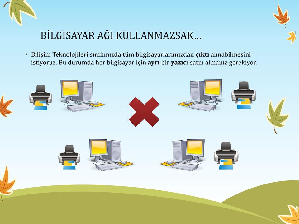 bilgisayarlarımızdan çıktı alınabilmesini