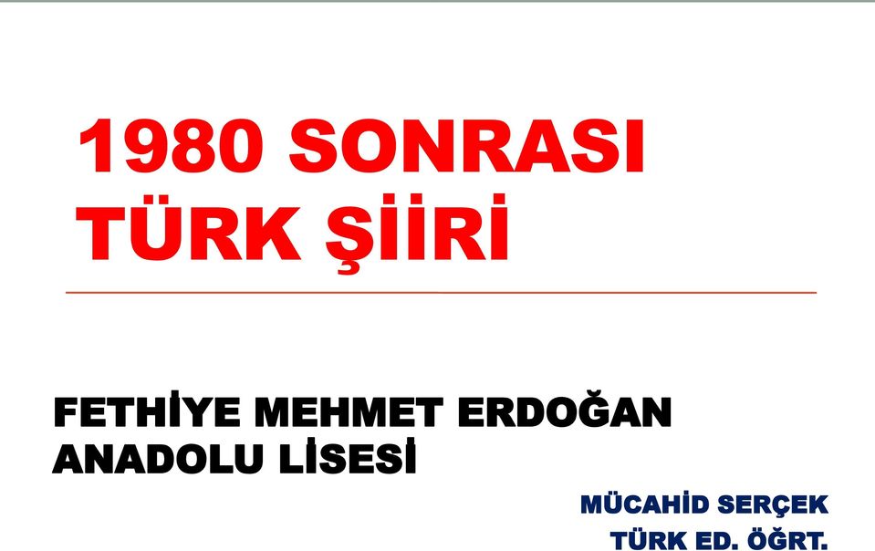 ERDOĞAN ANADOLU LİSESİ