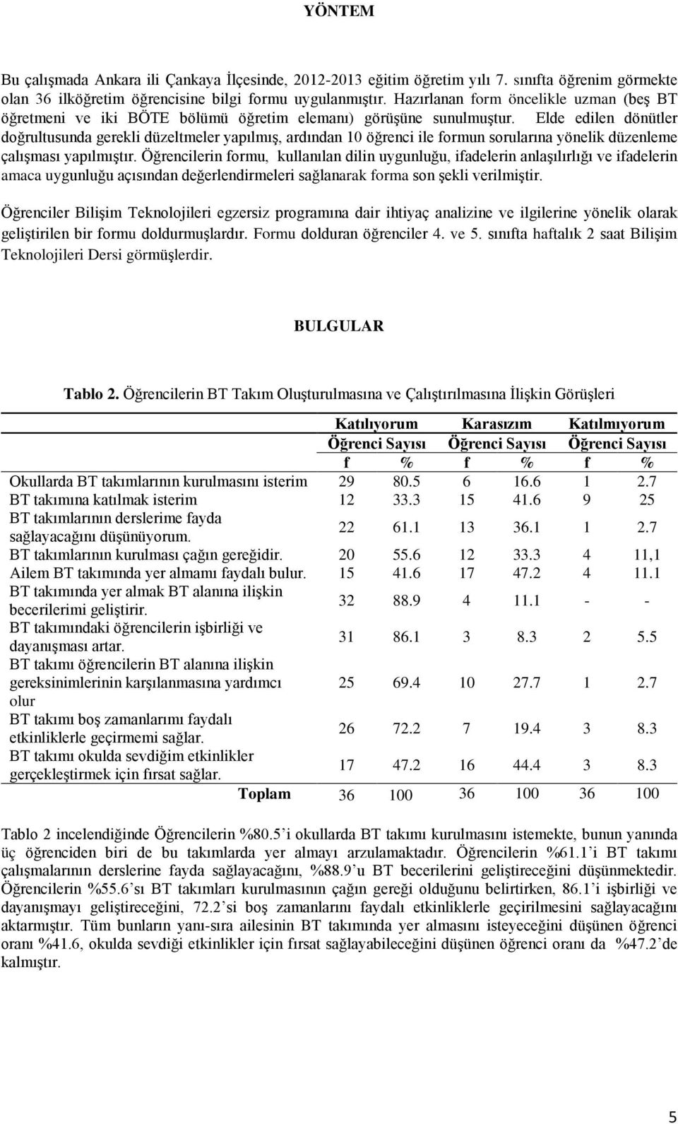 Elde edilen dönütler doğrultusunda gerekli düzeltmeler yapılmış, ardından 10 öğrenci ile formun sorularına yönelik düzenleme çalışması yapılmıştır.