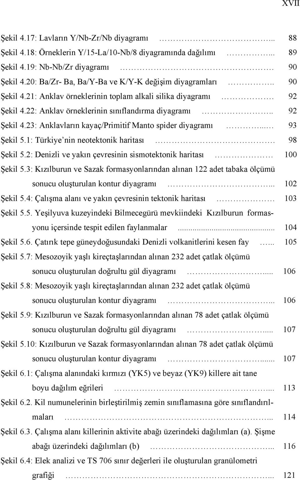 .. 93 Şekil 5.1: Türkiye nin neotektonik haritası. 98 Şekil 5.2: Denizli ve yakın çevresinin sismotektonik haritası 100 Şekil 5.