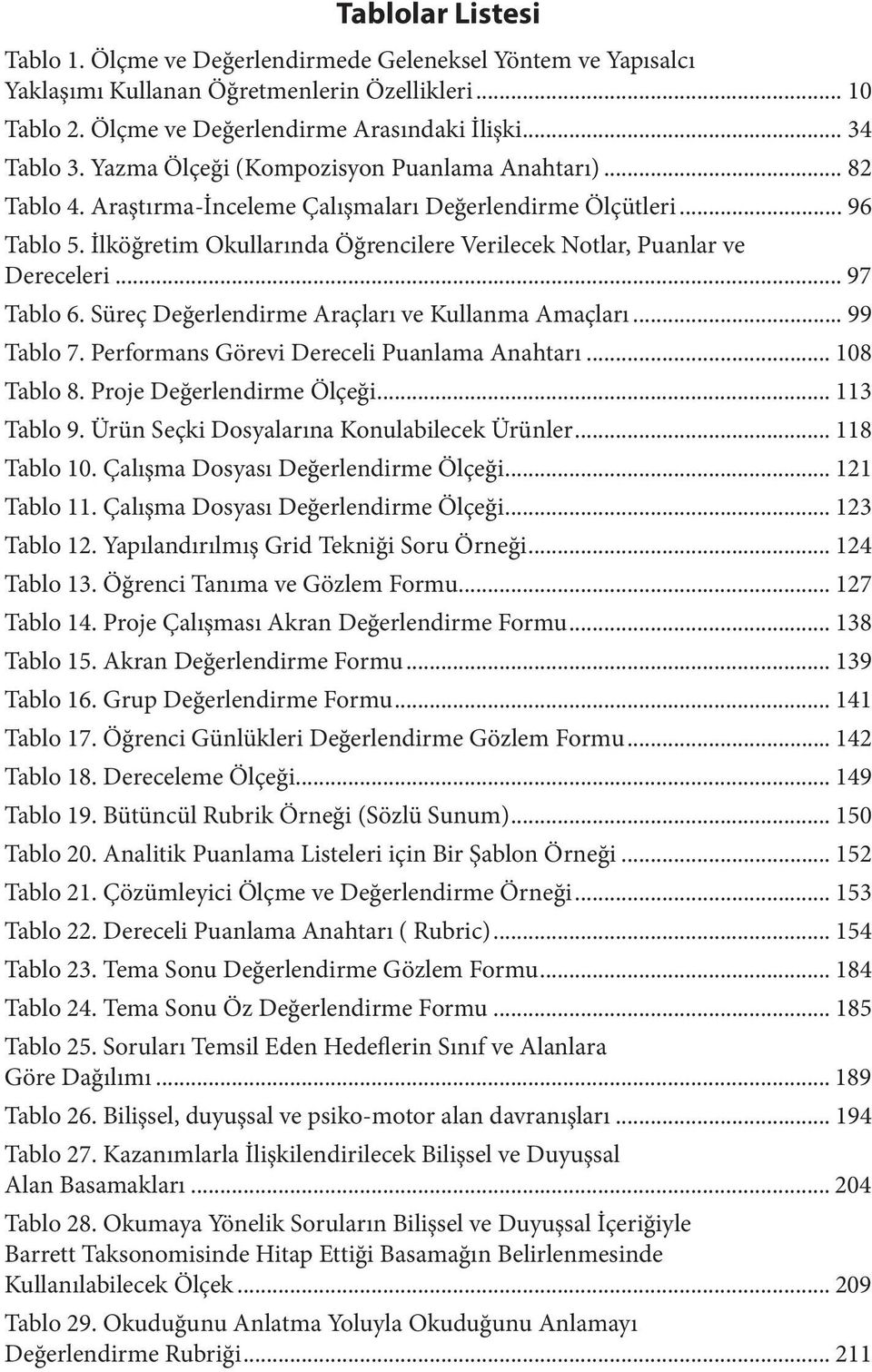 İlköğretim Okullarında Öğrencilere Verilecek Notlar, Puanlar ve Dereceleri... 97 Tablo 6. Süreç Değerlendirme Araçları ve Kullanma Amaçları... 99 Tablo 7. Performans Görevi Dereceli Puanlama Anahtarı.