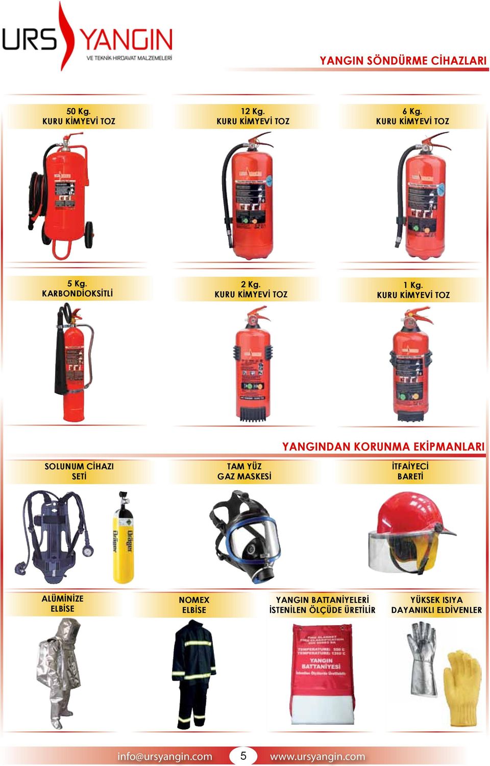 KURU KİMYEVİ TOZ SOLUNUM CİHAZI SETİ TAM YÜZ GAZ MASKESİ YANGINDAN KORUNMA EKİPMANLARI