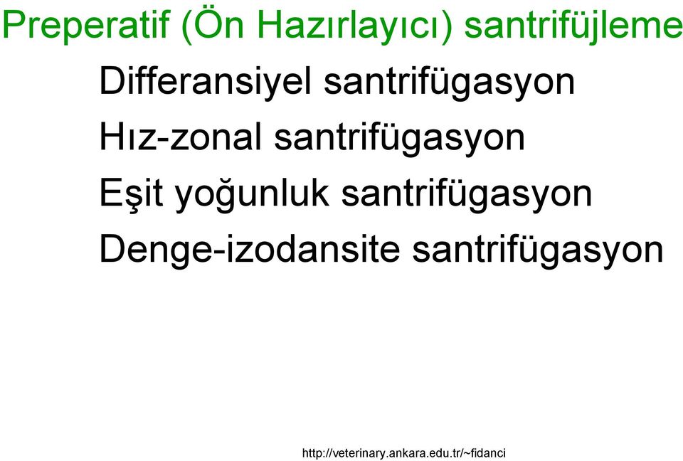 santrifügasyon Hız-zonal