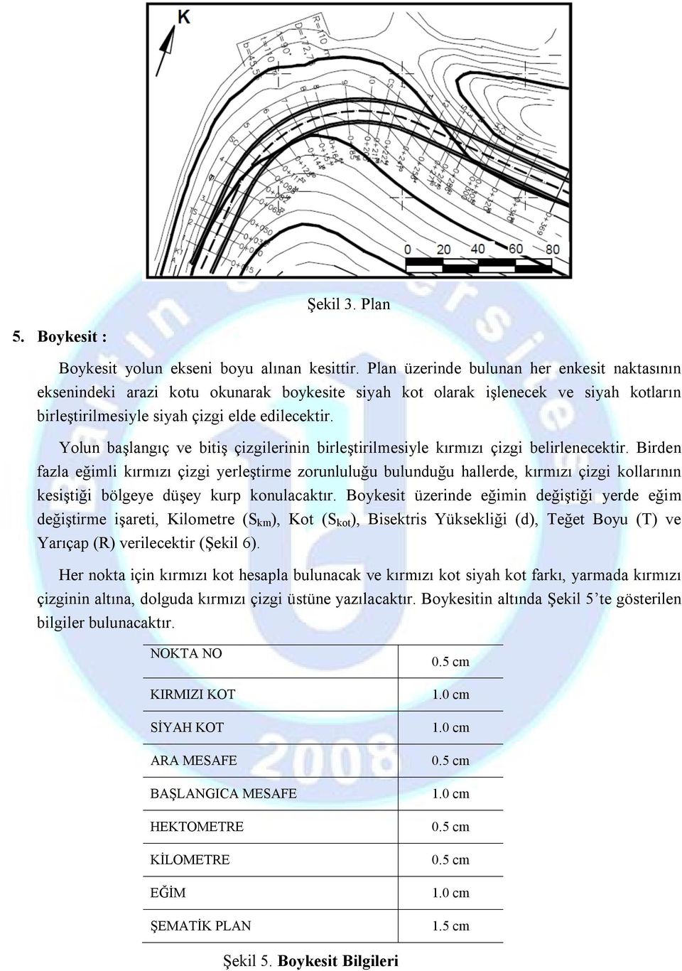 Yolun başlangıç ve bitiş çizgilerinin birleştirilmesiyle kırmızı çizgi belirlenecektir.