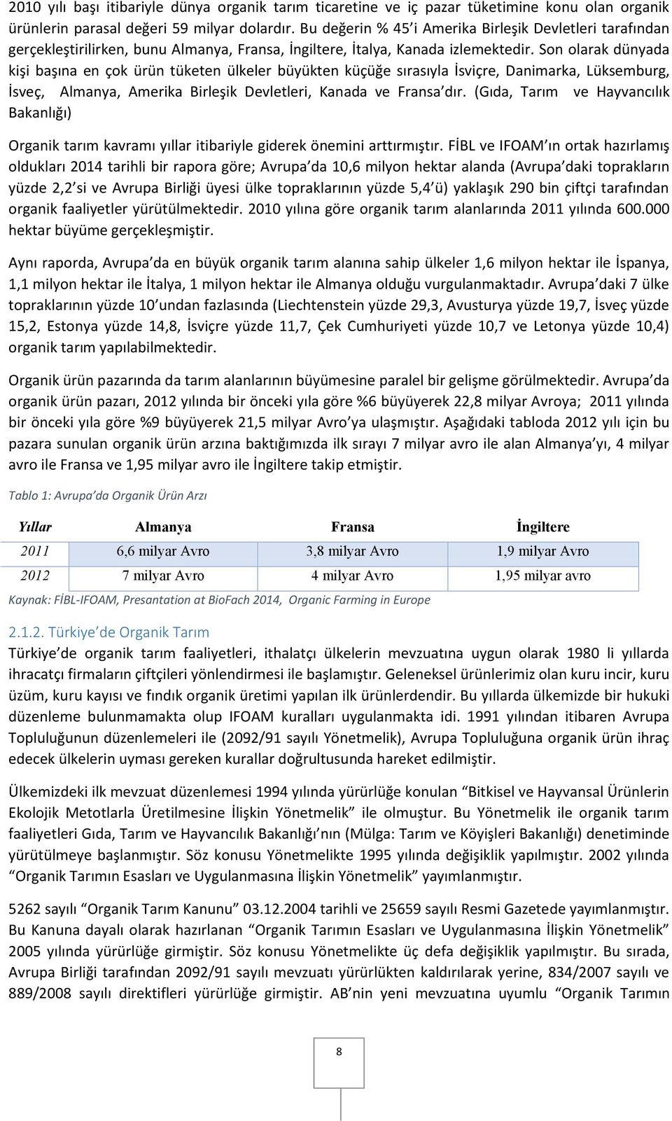 Son olarak dünyada kişi başına en çok ürün tüketen ülkeler büyükten küçüğe sırasıyla İsviçre, Danimarka, Lüksemburg, İsveç, Almanya, Amerika Birleşik Devletleri, Kanada ve Fransa dır.