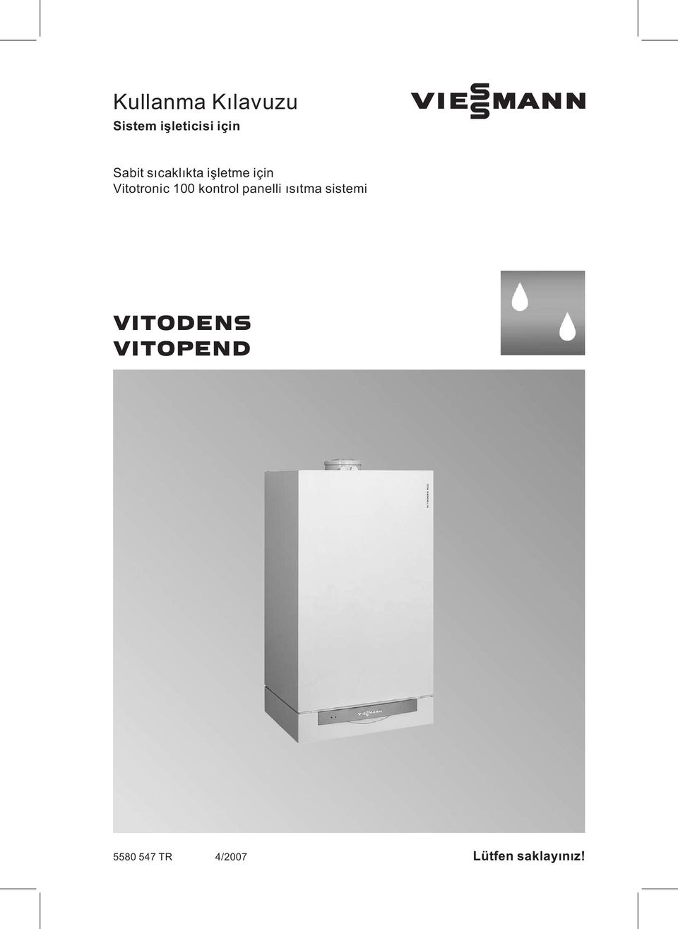Vitotronic 100 kontrol panelli ısıtma