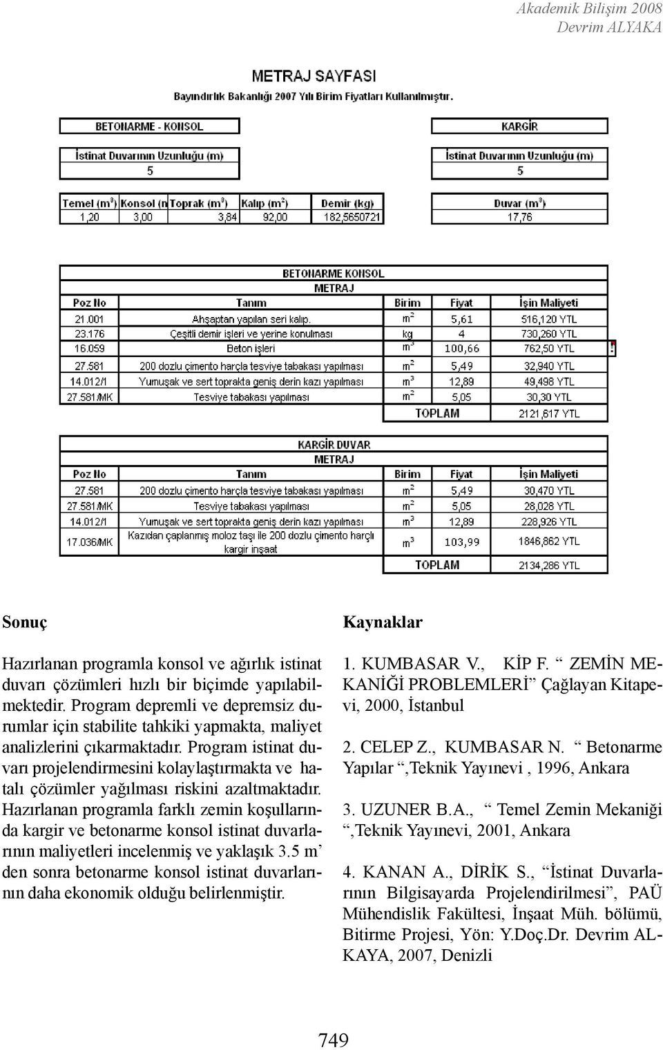 Program istinat duvarı projelendirmesini kolaylaştırmakta ve hatalı çözümler yağılması riskini azaltmaktadır.