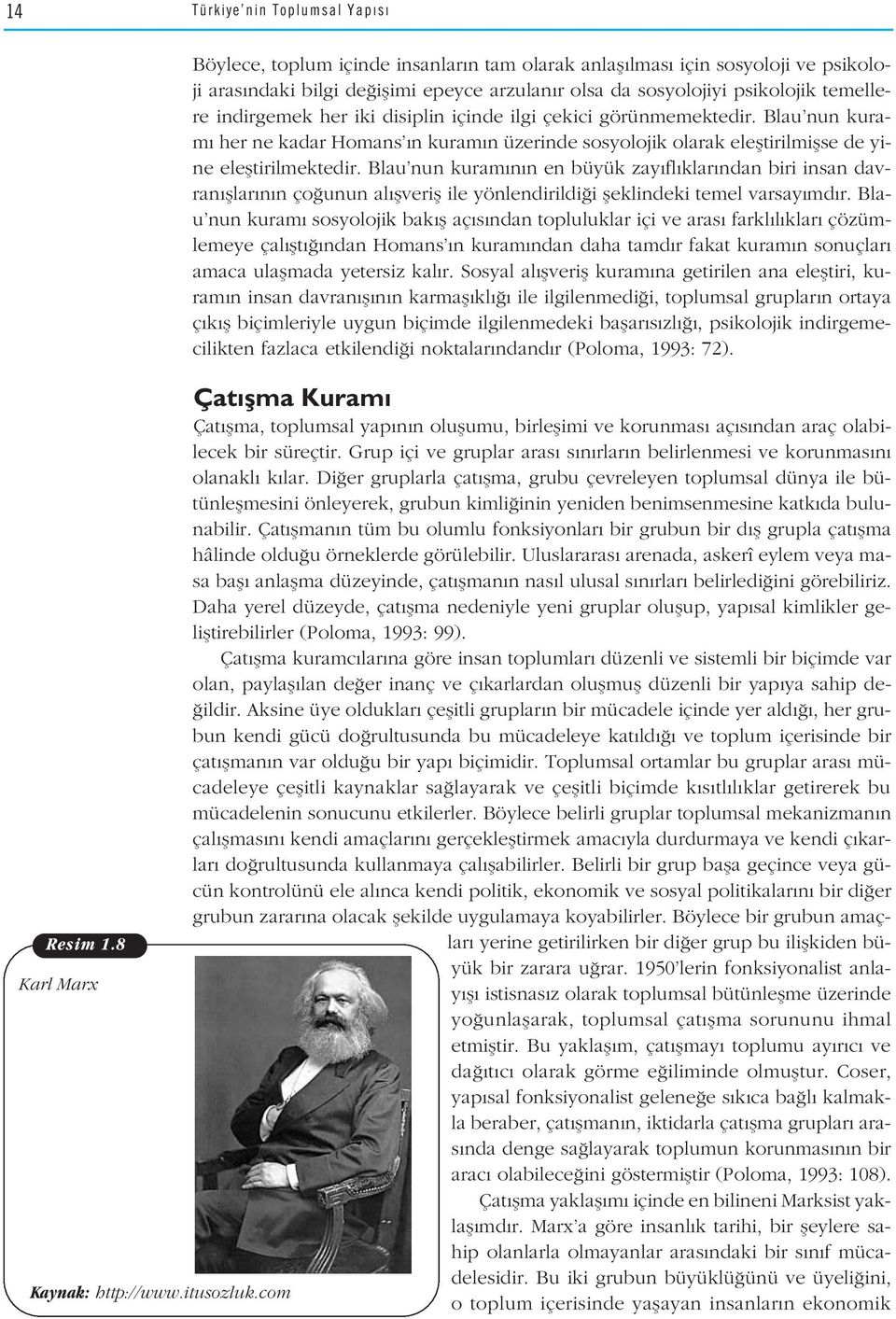 disiplin içinde ilgi çekici görünmemektedir. Blau nun kuram her ne kadar Homans n kuram n üzerinde sosyolojik olarak elefltirilmiflse de yine elefltirilmektedir.