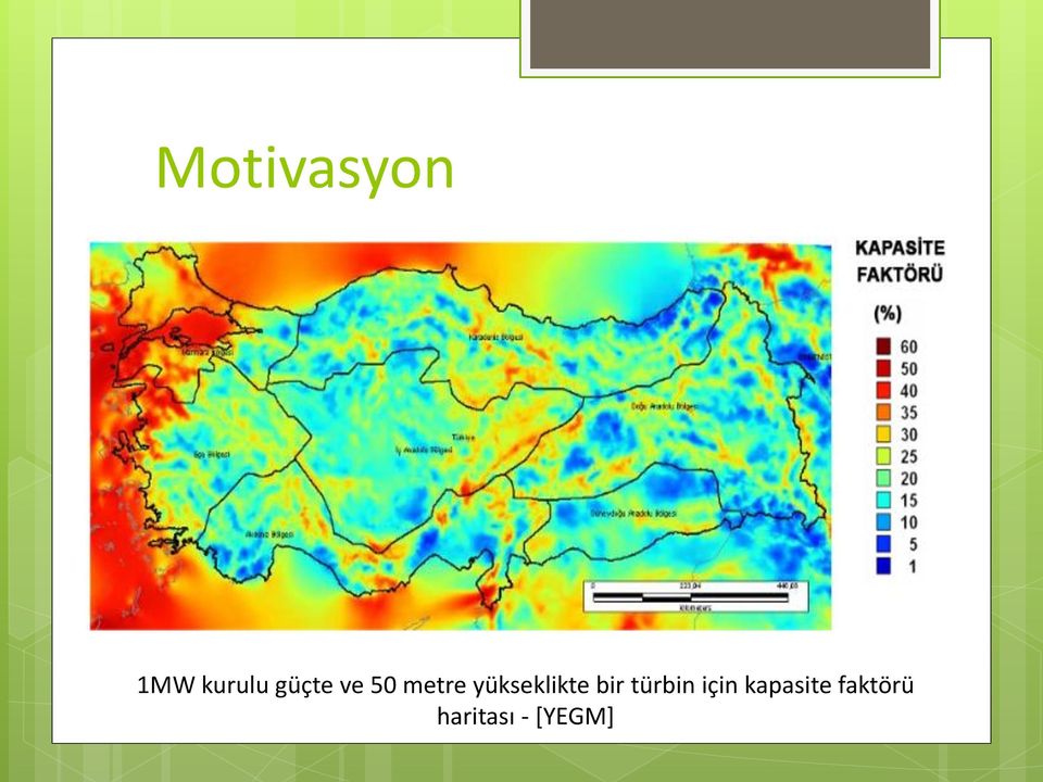 yükseklikte bir türbin