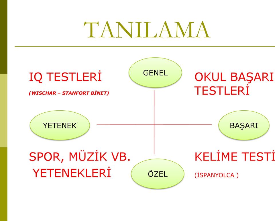 TESTLERİ YETENEK BAŞARI SPOR, MÜZİK