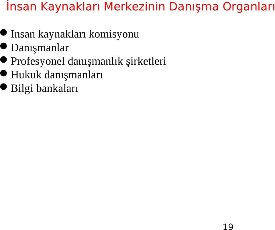 Danışmanlar Profesyonel danışmanlık