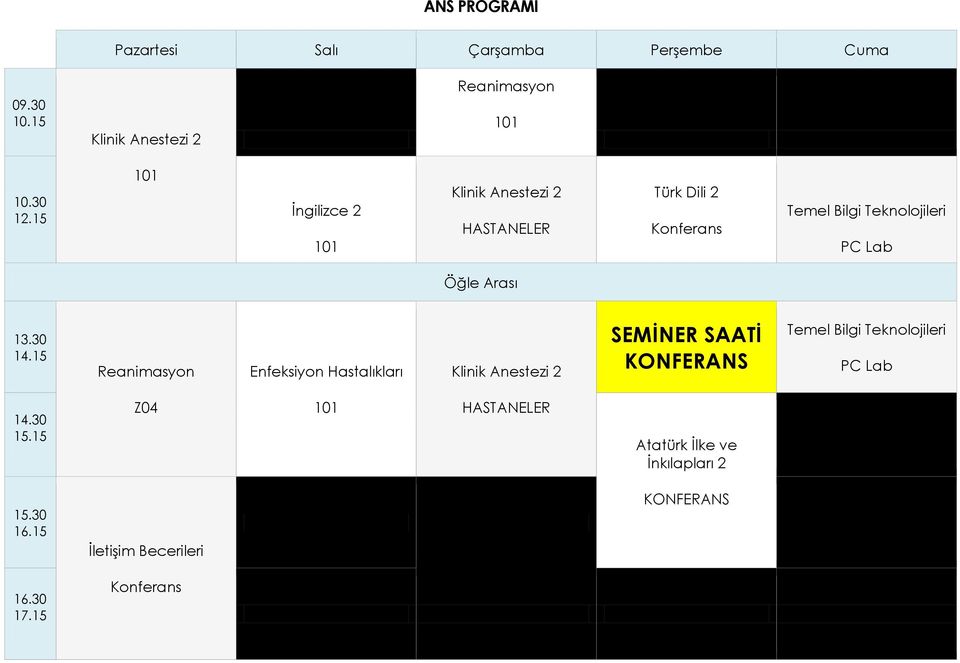 Anestezi 2 Temel Bilgi Teknolojileri PC Lab