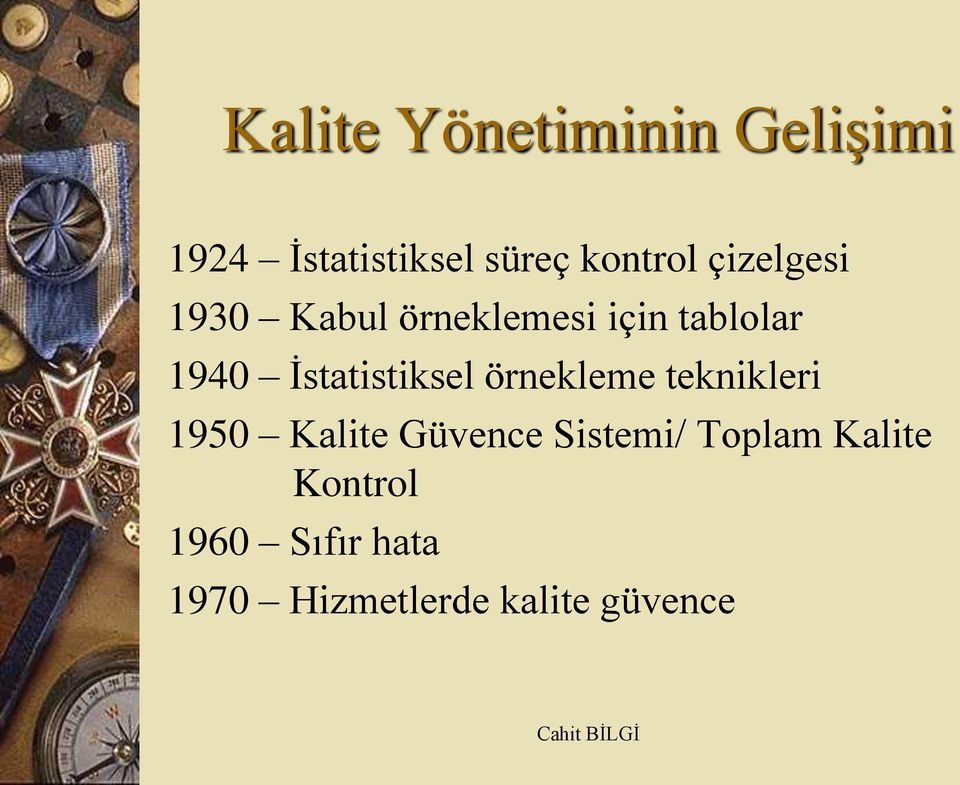 İstatistiksel örnekleme teknikleri 1950 Kalite Güvence