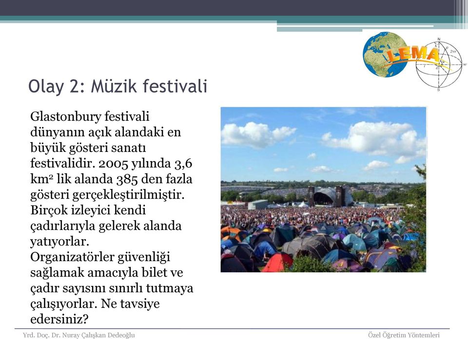 2005 yılında 3,6 km 2 lik alanda 385 den fazla gösteri gerçekleştirilmiştir.