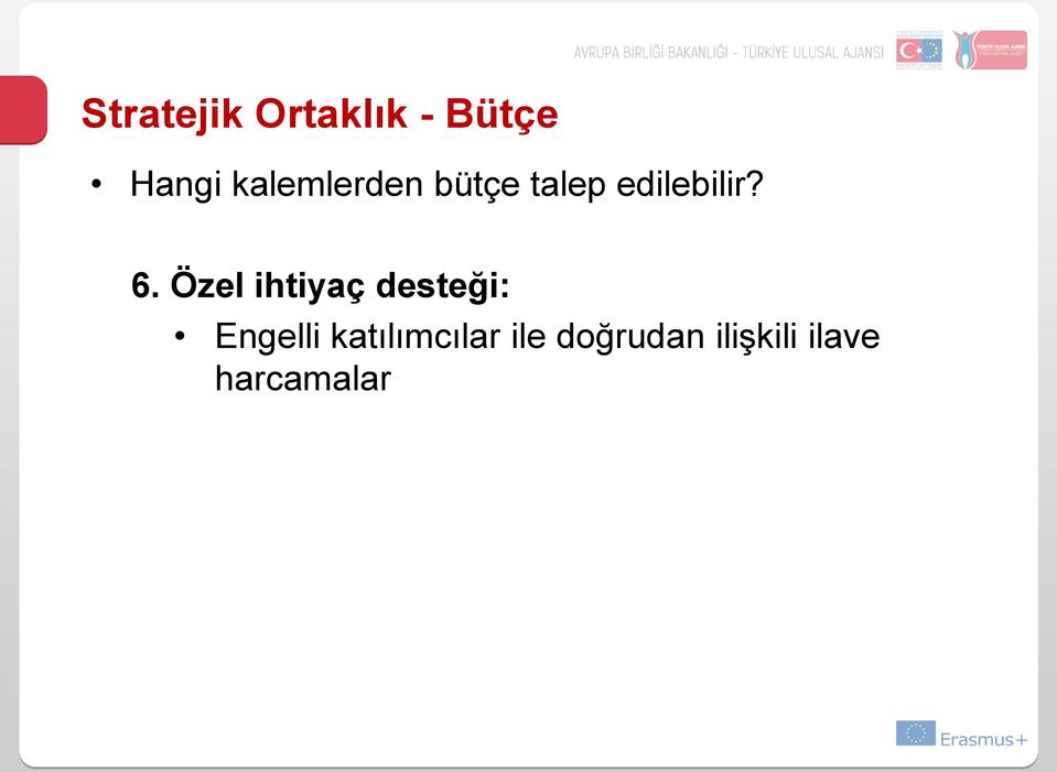 Özel ihtiyaç desteği: Engelli