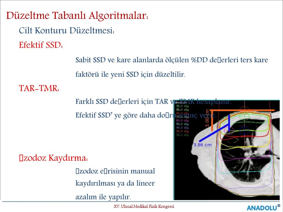 Farklı SSD değerleri için TAR ve TMR hesaplanır.