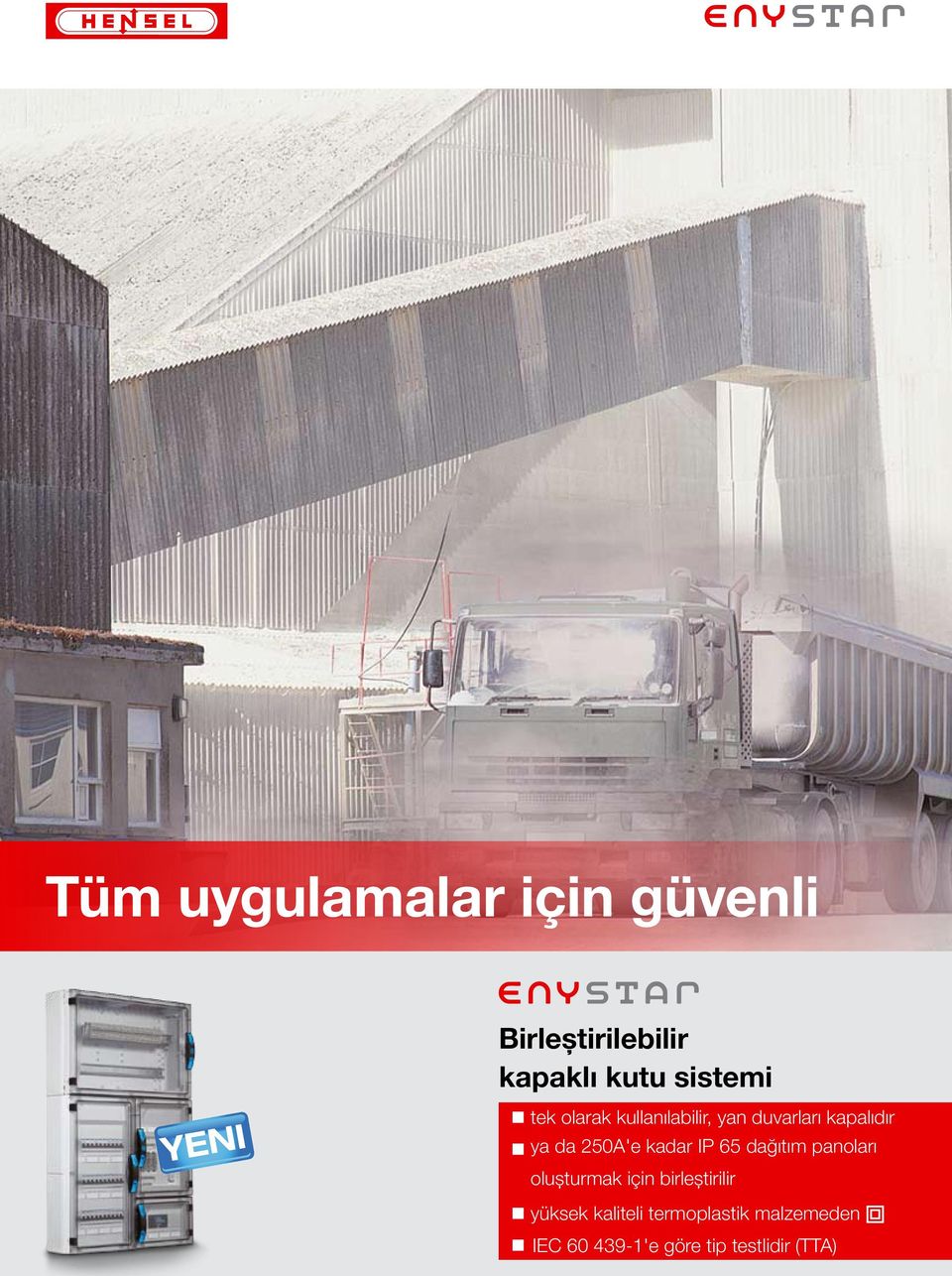 kadar IP 65 dağıtım panoları oluşturmak için birleştirilir yüksek