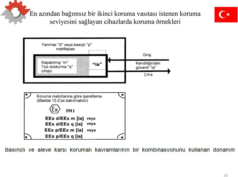 istenen koruma seviyesini