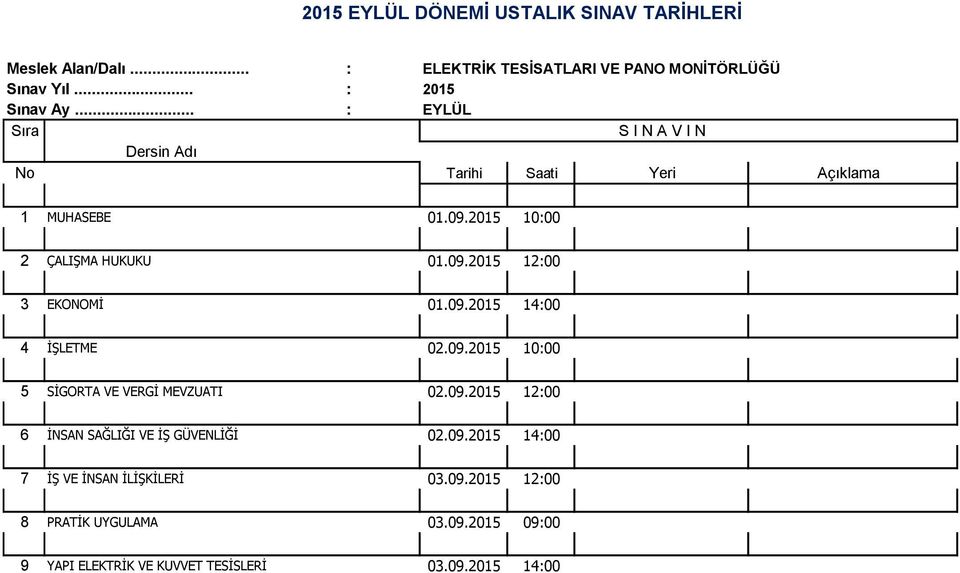 MONİTÖRLÜĞÜ 8 PRATİK UYGULAMA 03.09.