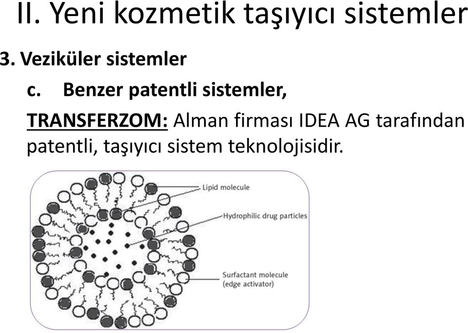 Benzer patentli sistemler, TRANSFERZOM: