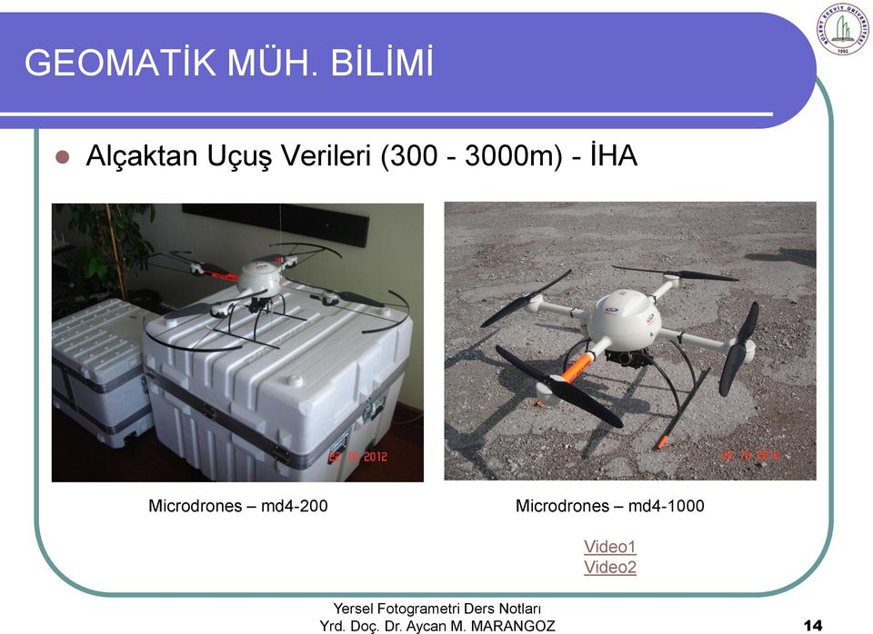 (300-3000m) - İHA Microdrones md4-200