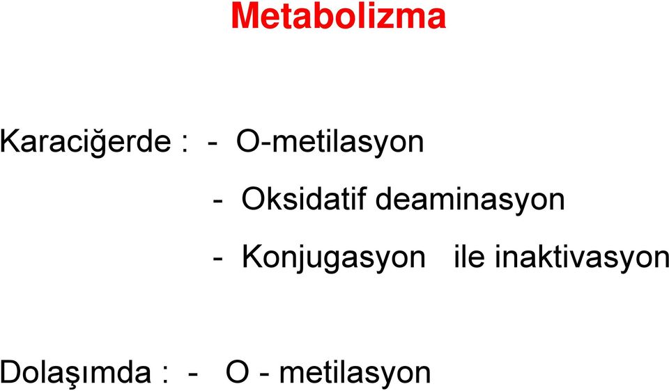 deaminasyon - Konjugasyon ile