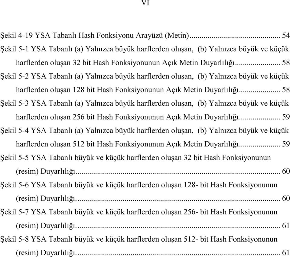 .. 58 Şekil 5-2 YSA Tabanlı (a) Yalnızca büyük harflerden oluşan, (b) Yalnızca büyük ve küçük harflerden oluşan 128 bit Hash Fonksiyonunun Açık Metin Duyarlılığı.