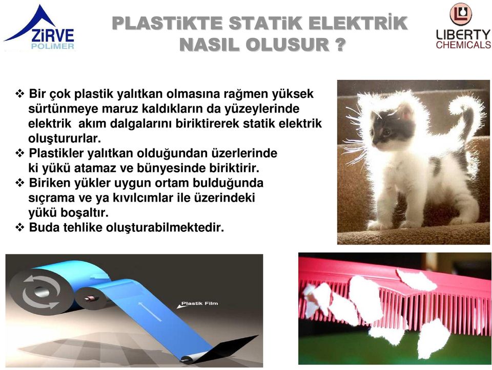 akım dalgalarını biriktirerek statik elektrik oluştururlar.