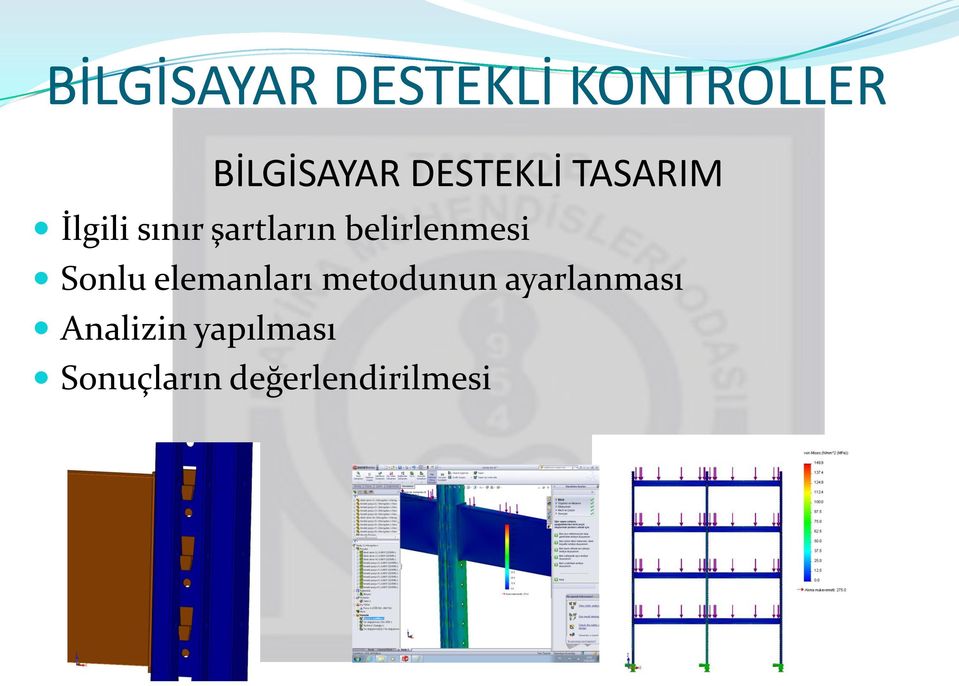 belirlenmesi Sonlu elemanları metodunun