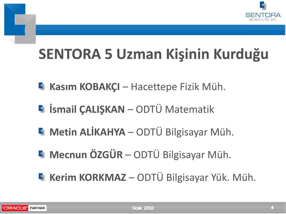 İsmail ÇALIŞKAN ODTÜ Matematik Metin ALİKAHYA ODTÜ