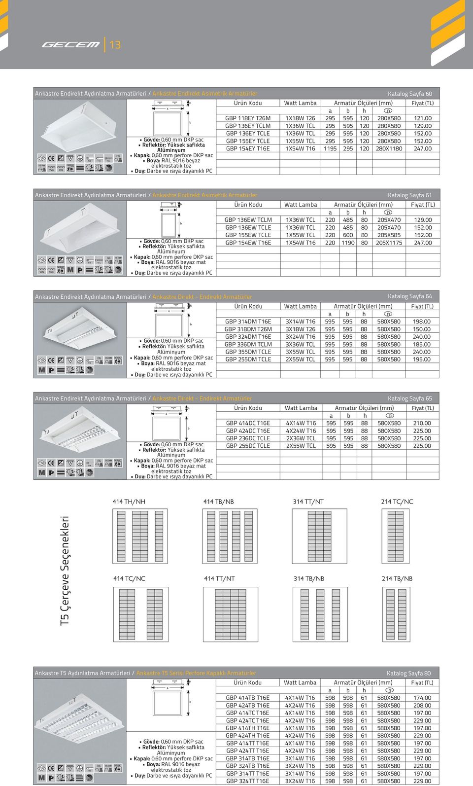 00 GBP 154EY T16E 1X54W T16 1195 295 120 280X1180 247.