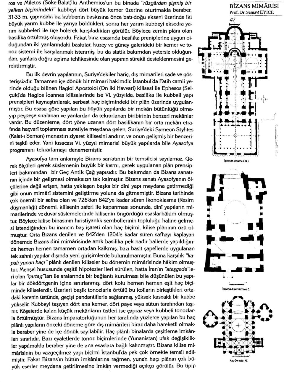 Bizans Mimârîsi. Prof. Dr. Semavî EYİCE - PDF Ücretsiz indirin