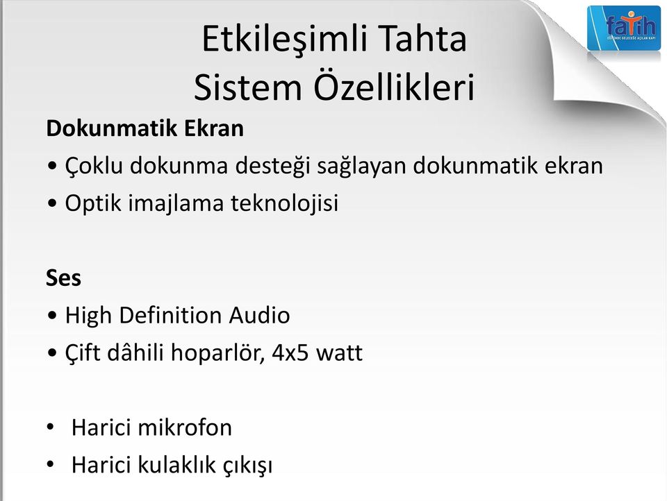 teknolojisi Ses High Definition Audio Çift dâhili