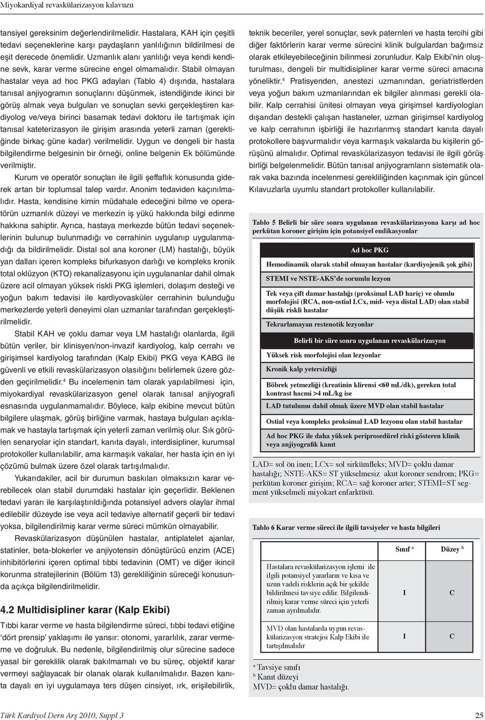 Stil olmyn hstlr vey d hoc PKG dylrı (Tlo 4) dışınd, hstlr tnısl njiyogrmın sonuçlrını düşünmek, istendiğinde ikinci ir görüş lmk vey ulgulrı ve sonuçlrı sevki gerçekleştiren krdiyolog ve/vey irinci