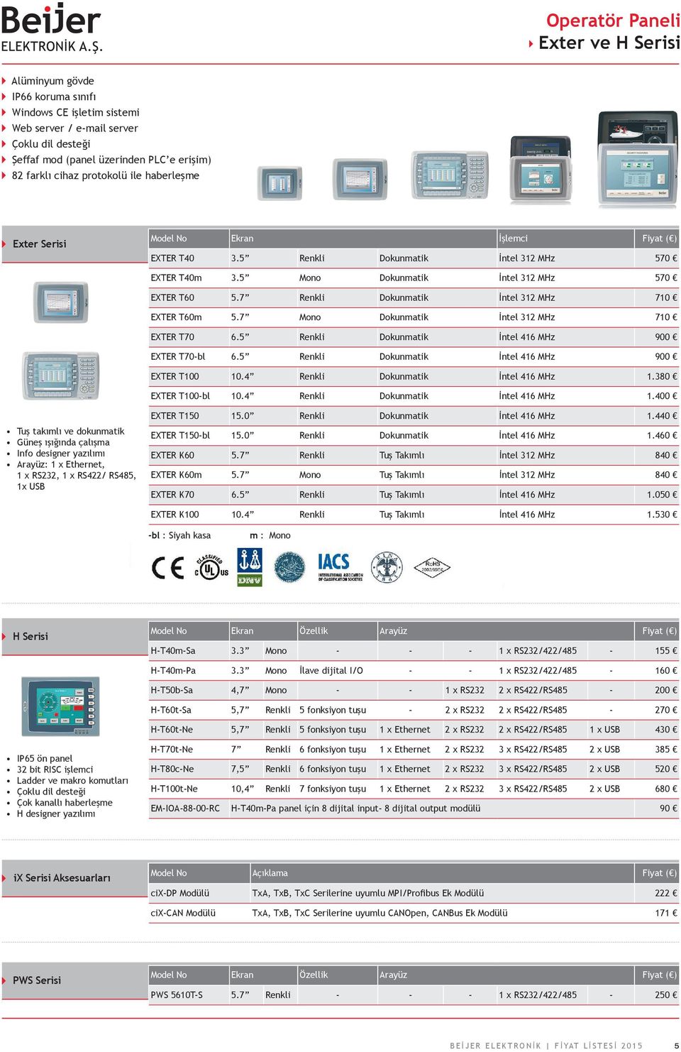 7 Renkli Dokunmatik İntel 312 MHz 710 EXTER T60m 5.7 Mono Dokunmatik İntel 312 MHz 710 EXTER T70 6.5 Renkli Dokunmatik İntel 416 MHz 900 EXTER T70-bl 6.