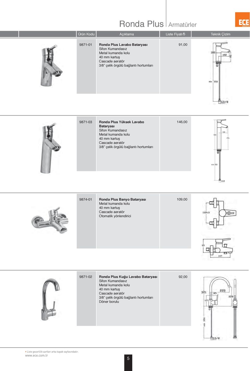 örgülü bağlantı hortumları 146a 9874-01 a aronda Plus Banyo Bataryası 109a 40 mm kartuş Otomatik yönlendirici 9871-02