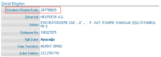 D- Parametreler ssfldvn : Bu parametreye Referans olarak kullanılacak parametre gönderilmelidir.